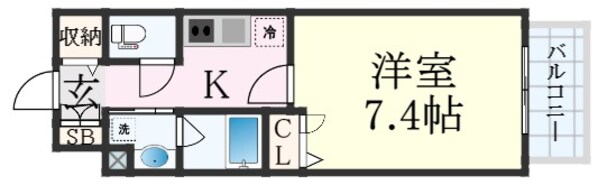 神戸駅 徒歩7分 5階の物件間取画像